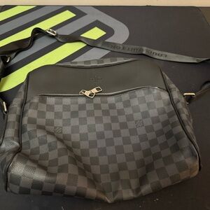 Louis Vuitton Monogram Messenger Bag Black